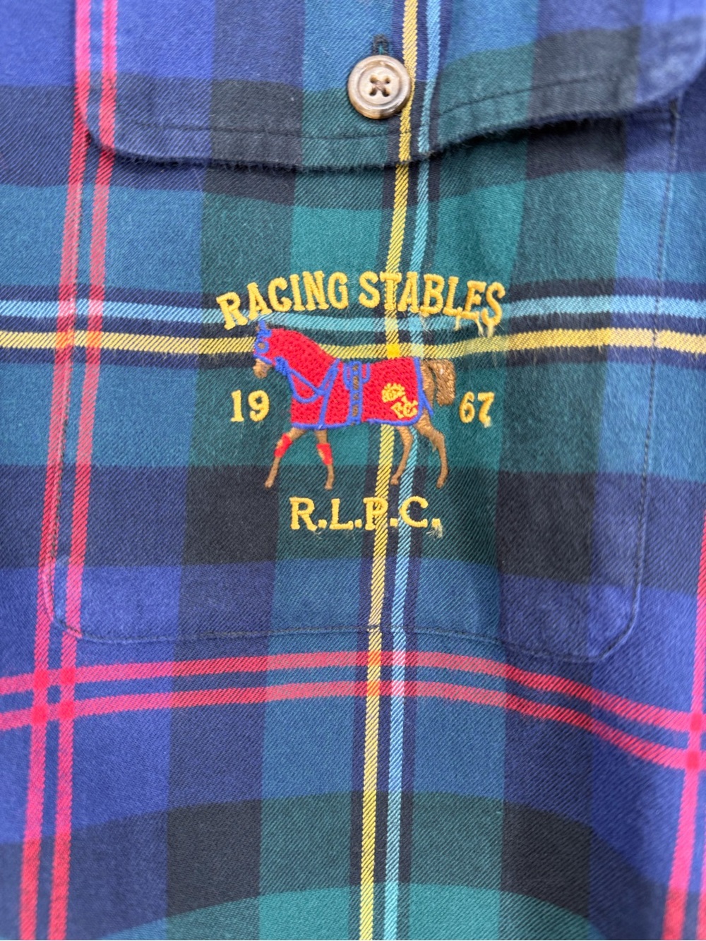 Polo Ralph Lauren Plaid Flannel Shirt XL Classic Fit Equestrian Preppy Button Up - Picture 3 of 13